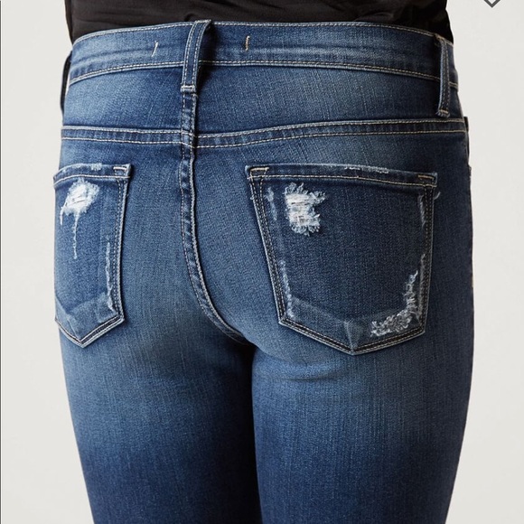 Flying Monkey Mid Rise Ankle Skinny Jeans - Picture 4 of 8